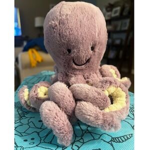 Jellycat NWT Little Maya Purple Octopus Plush Stuffed Animal with Dust Bag